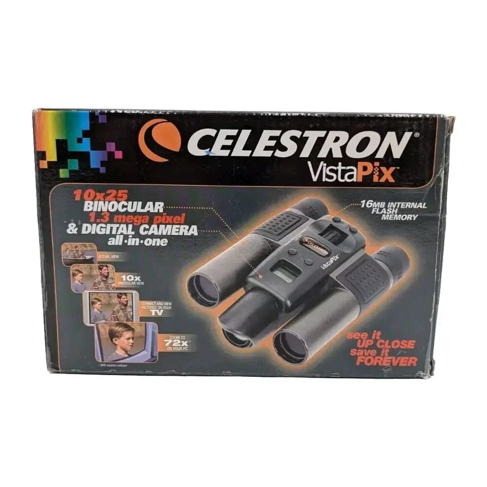 Celestron VistaPix 72202 10x25 Binoculars/1.3 MP Digital Camera